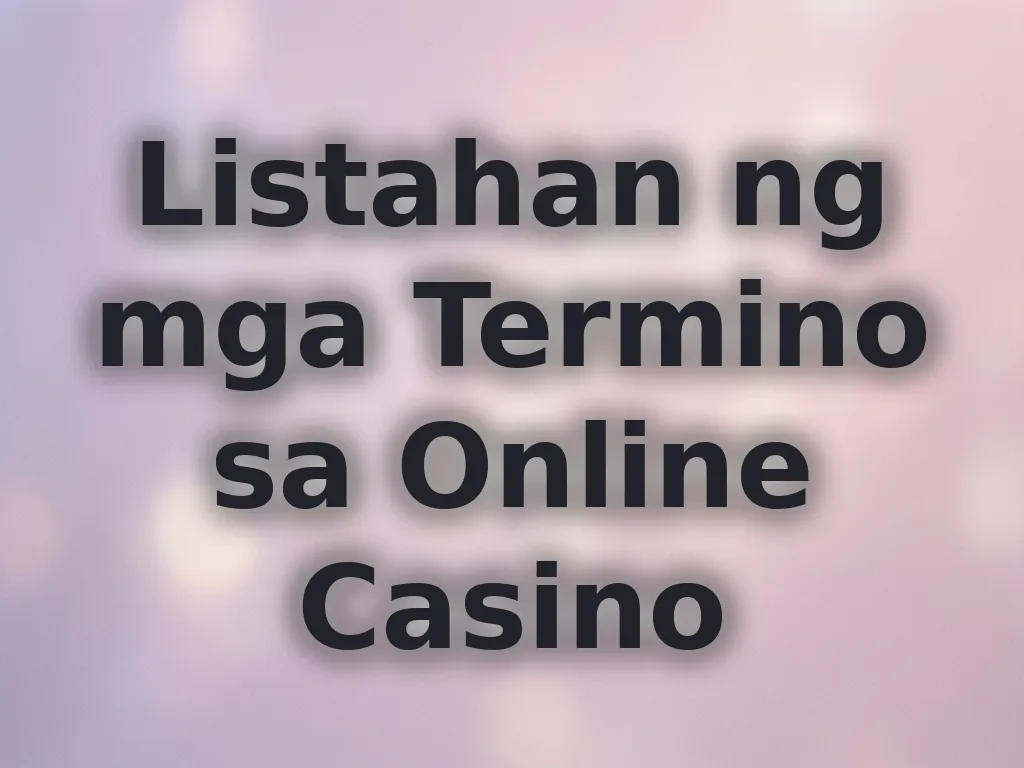 Betting Terms