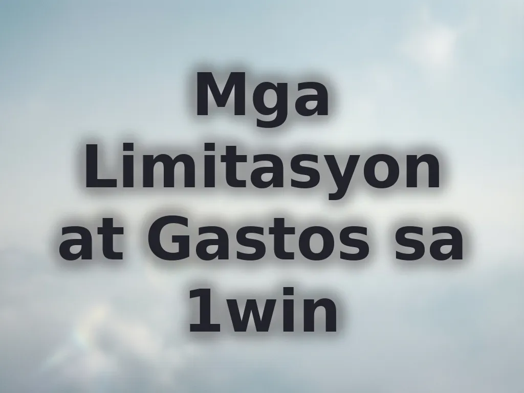 Limitasyon sa payment